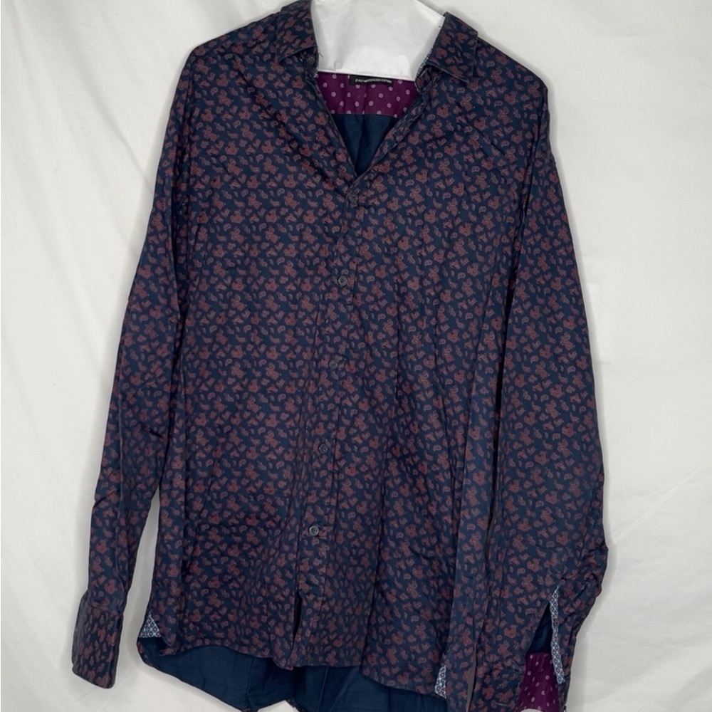 Visconti Uomo Floral Long Sleeve Shirt